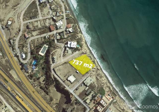 Venta de Terreno frente al mar, Baja del Mar, Rosarito, 737m2 .