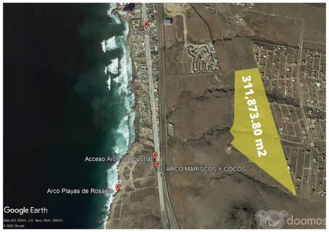 Terreno en Venta ubicado en Rosarito, Popotla, 311,873m2