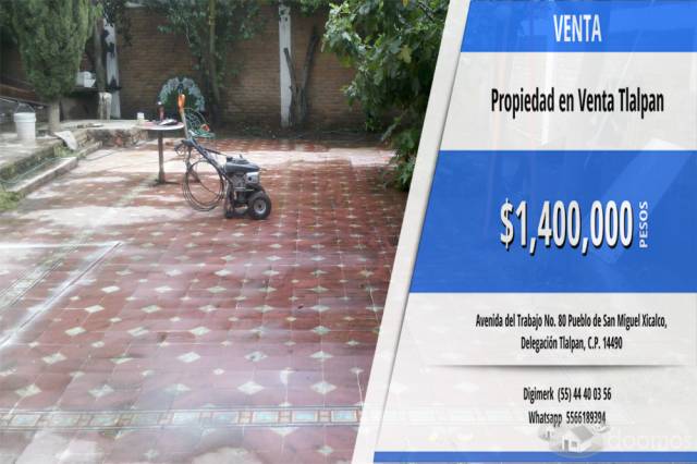 Venta de Terreno en Tlalpan