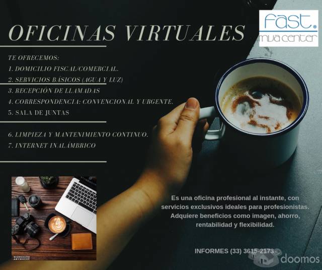 OFICINAS VIRTUALES, LISTA PARA EMPRENDER TU NEGOCIO