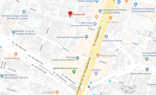 Departamento en venta en Insurgentes Mixcoac $3,680,000.00 pesos.