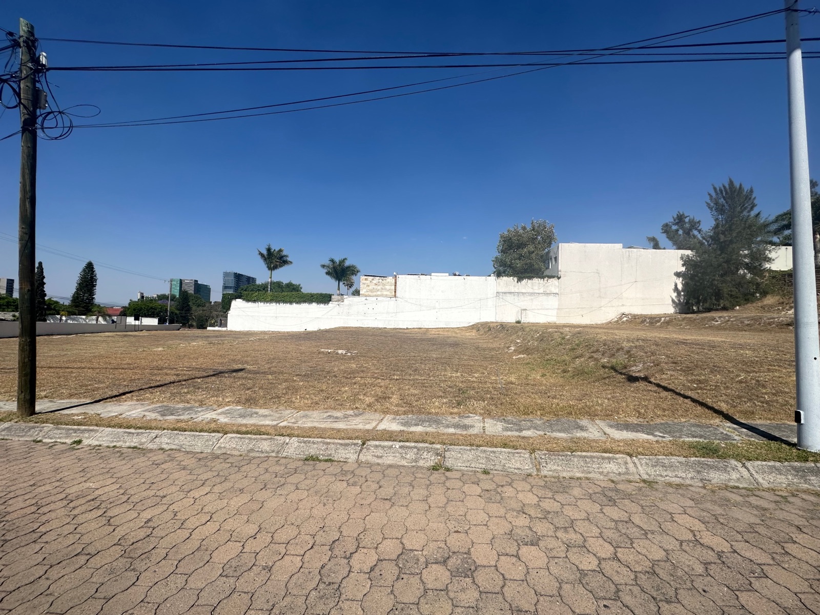 Terreno frente a puerta de hierro en coto