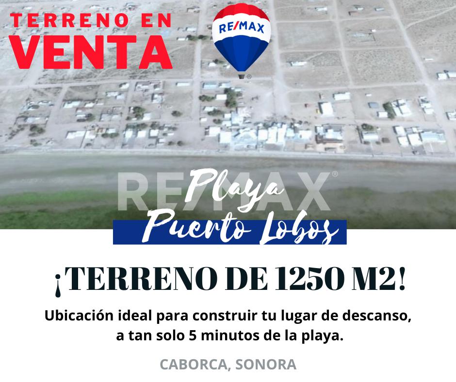 Terreno en venta en Playa Puerto Lobos de Caborca Sonora,