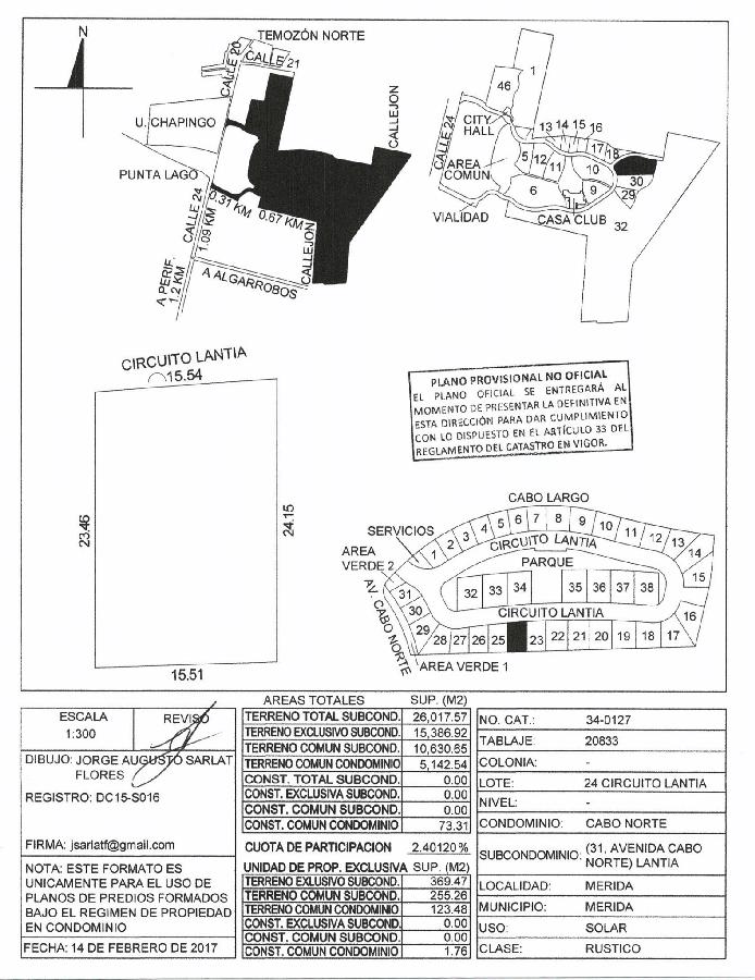 LOTE RESIDENCIAL DISPONIBLE EN CABO NORTE - LANTIA 24