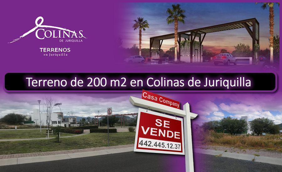 Se Vende Terreno en Colinas de Juriquilla, 200 m2, Para hacer tu nuevo hogar !!