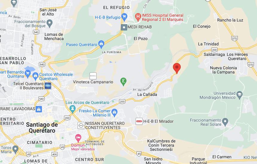 RENTA TERRENO COMERCIAL EN LA CAÑADA 1600 M2 (CARR. ESTATAL QRO TEQUISQUIAPAN)