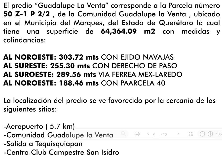 Terreno en venta en GUADALUPE LA VENTA AL LADO DE FERROCARRIL