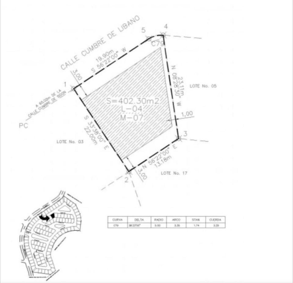 VENTA DE TERRENO EN FRACC VISTAS DE SAN CHARBEL