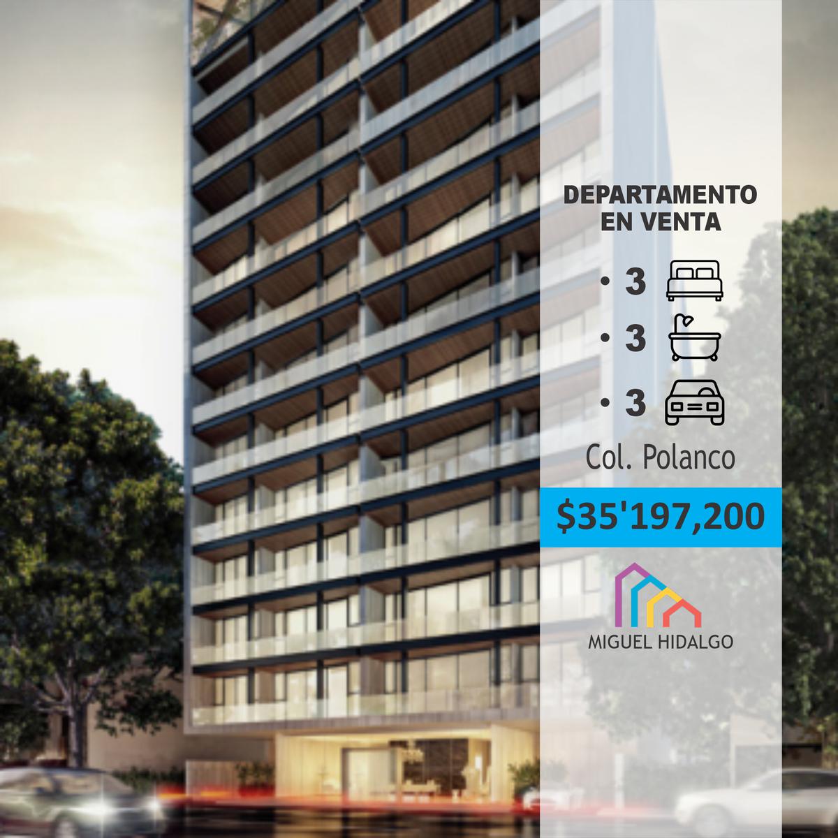 Exclusivo Departamento en Venta en Polanco.