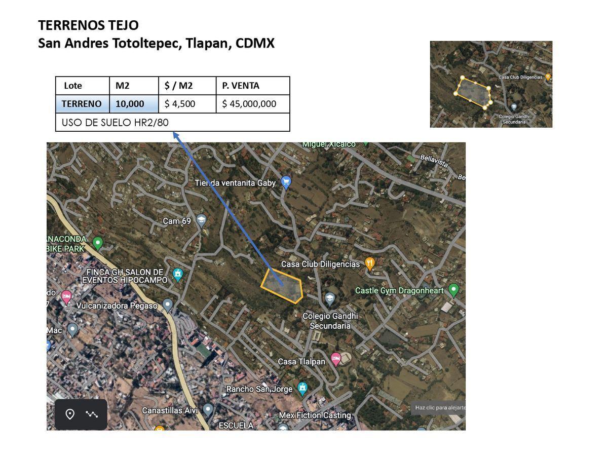 Terreno en  VENTA 1ha ESCRITURADO / TLALPAN