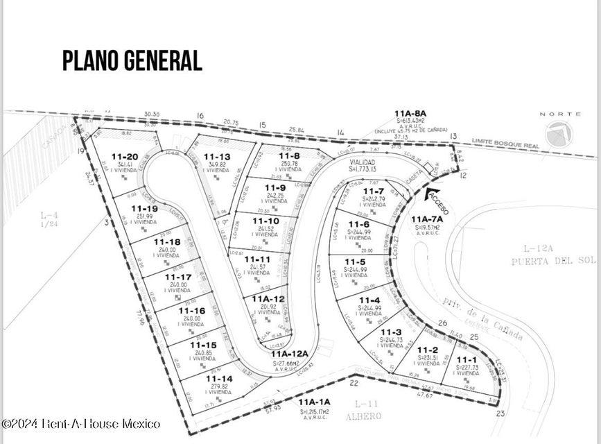 Terreno en Venta en Boulevard Bosque Real Palo Solo GIS 24-4588