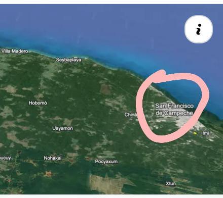 Venta de Terreno en San Francisco Campeche Carretera Internacional Mérida Yucatán-Vista Hermosa Tabasco