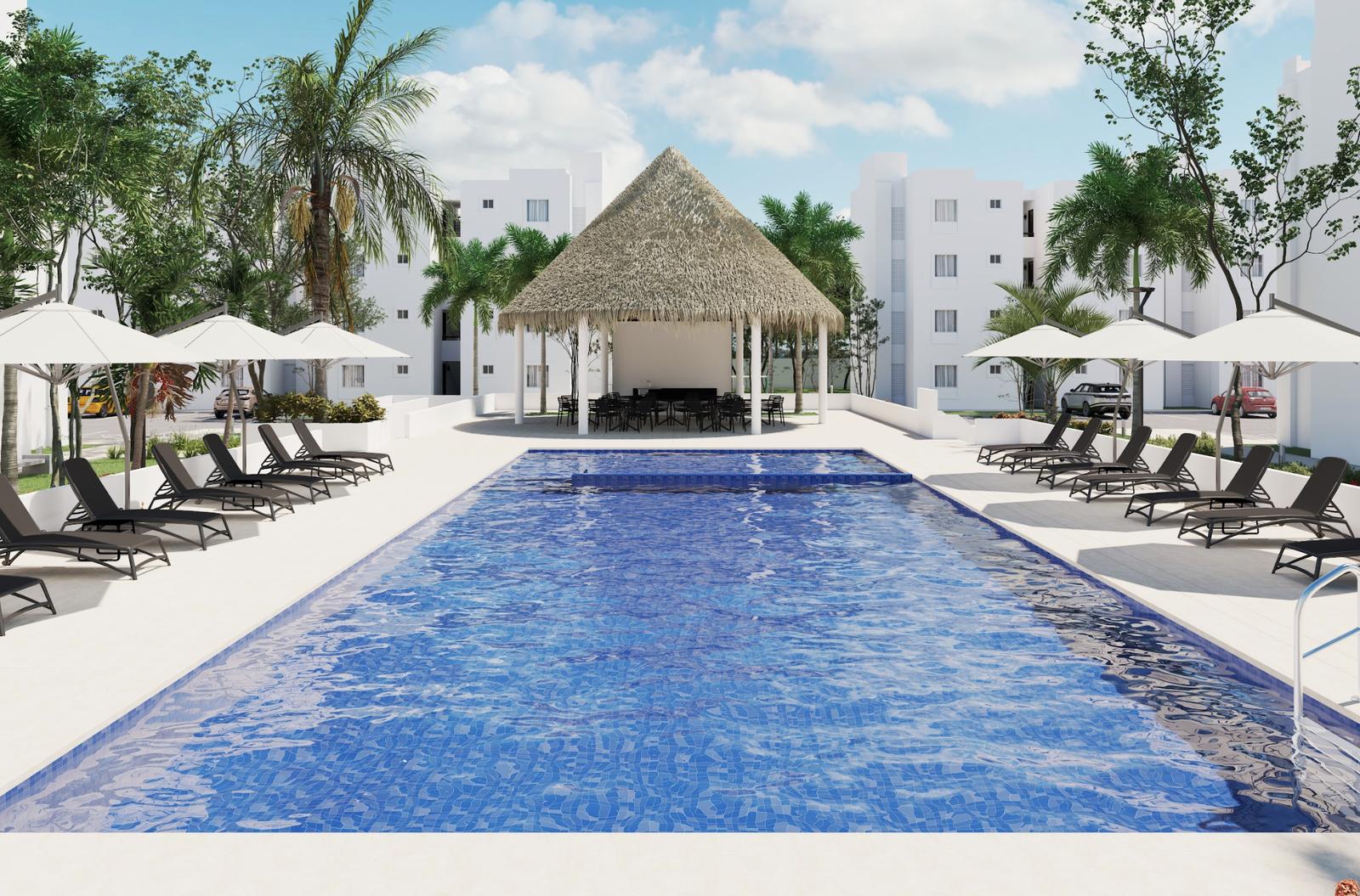 Departamento en venta en Playa del Carmen de 3 habitaciones a 8 minutos de la playa