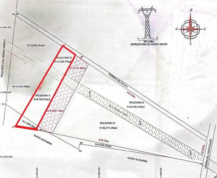 (MMTV2332) TERRENO EN VENTA 4.5 HECTAREAS, BRECHA EL CHOCOLATE, ALTAMIRA, TAM. CEL. 833-343-5506