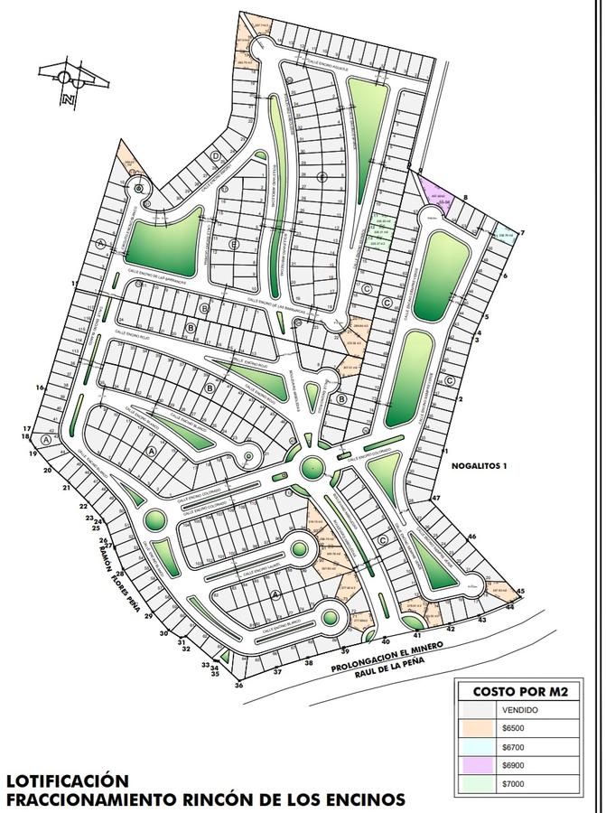 Terreno en Venta- Al Norte de Saltillo Rincón de los Encinos Últimos Lotes