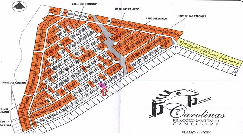 TERRENO EN VENTA QUINTAS LAS CAROLINAS CADEREYTA N.L. $500,000