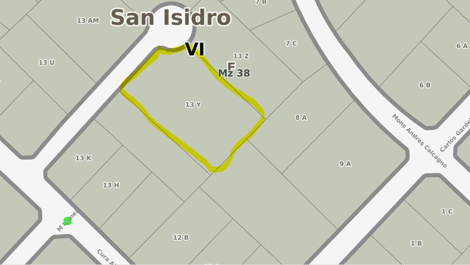 Lote en venta en calle Cerrada en Santa Rita