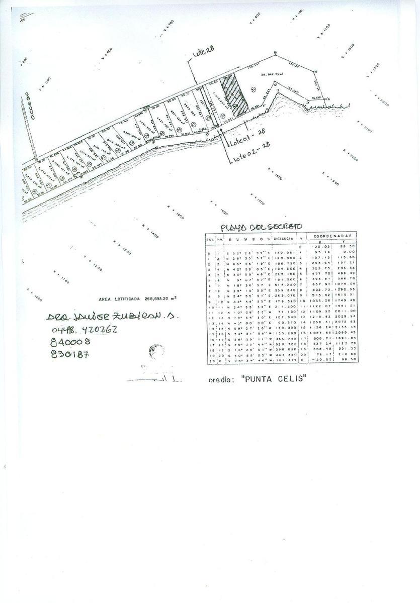 Terreno en Venta  Playa Secreto