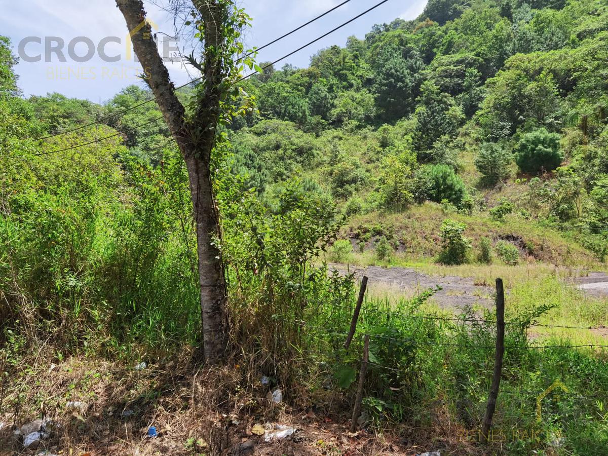 Terreno en venta en Coacoatzintla Ver sobre carretera con banco de grava