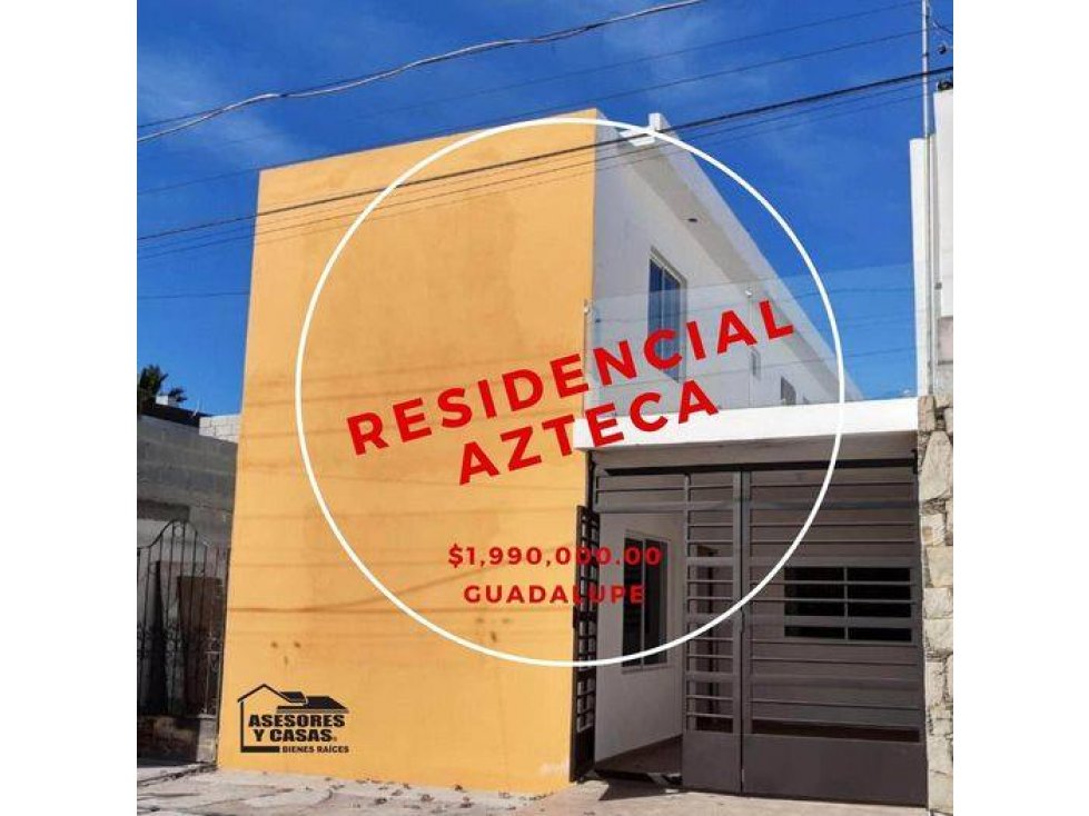 CASA EN RESIDENCIAL LA AZTECA