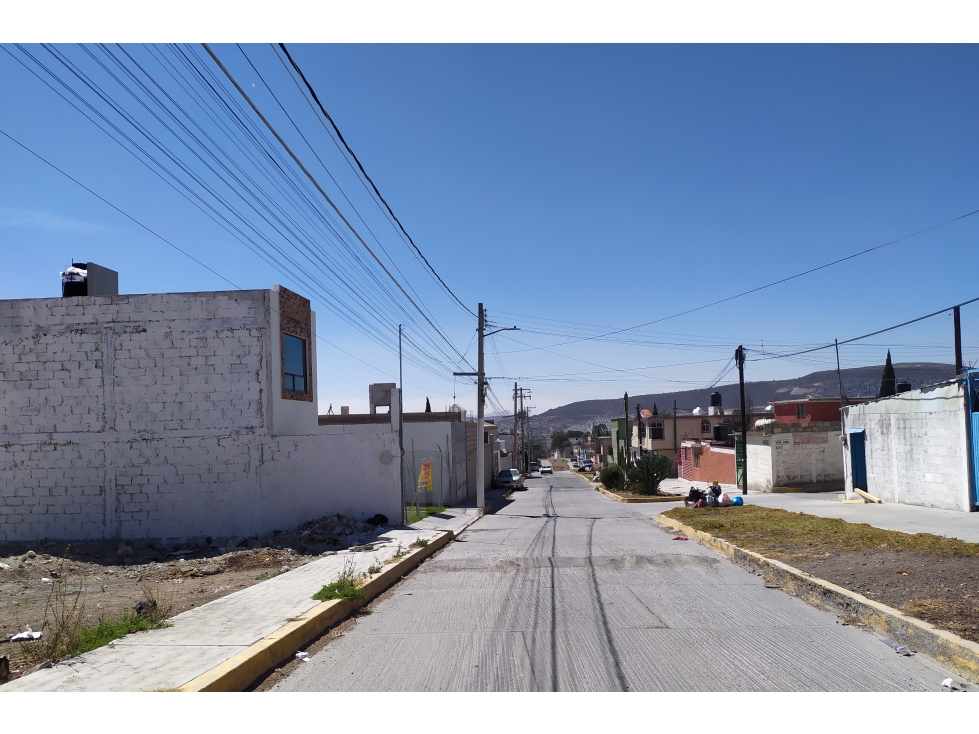 $1,800 por M2. Terreno urbanizado, 144 m2. Colonia Guadalupe, Pachuca.