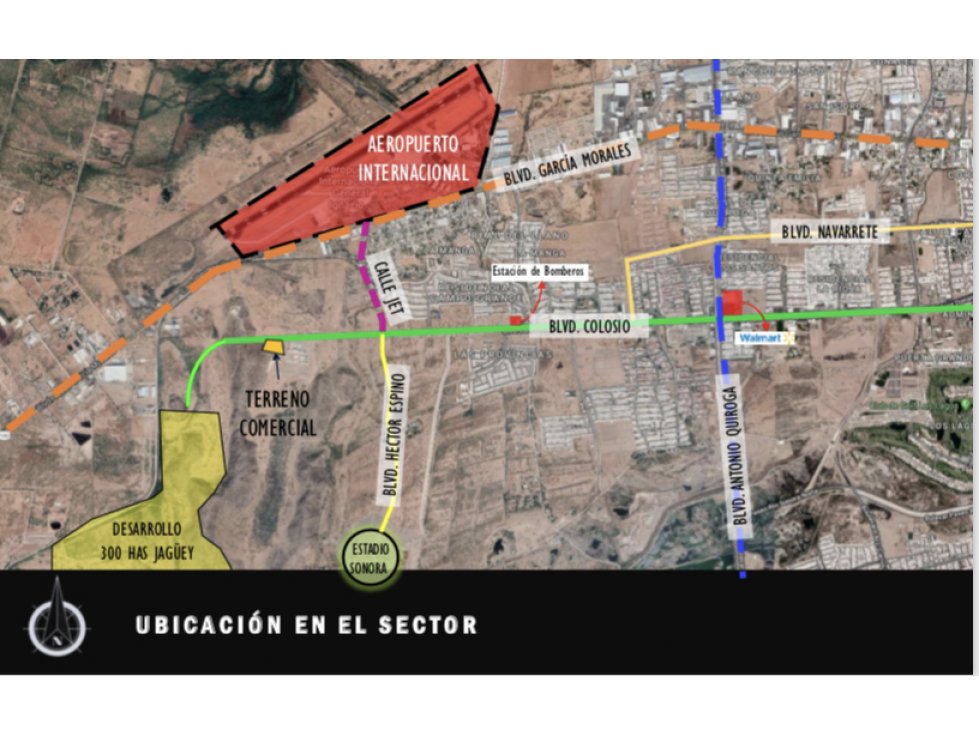 Terreno uso mixto de 13,000 m2 en La Coruña Hermosillo