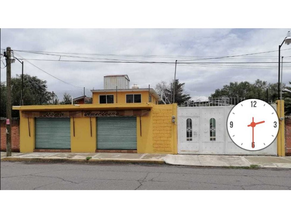 Solo venta casa con dos locales comerciales ubicado tepexpan